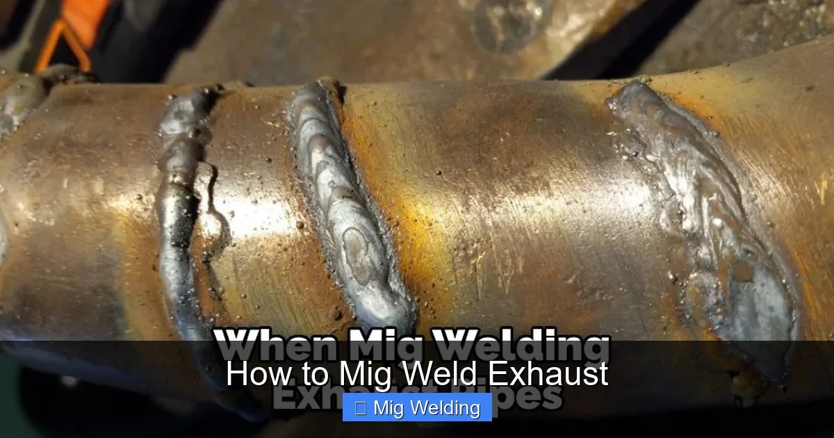 How to Mig Weld Exhaust
