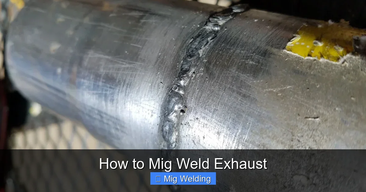 How to Mig Weld Exhaust