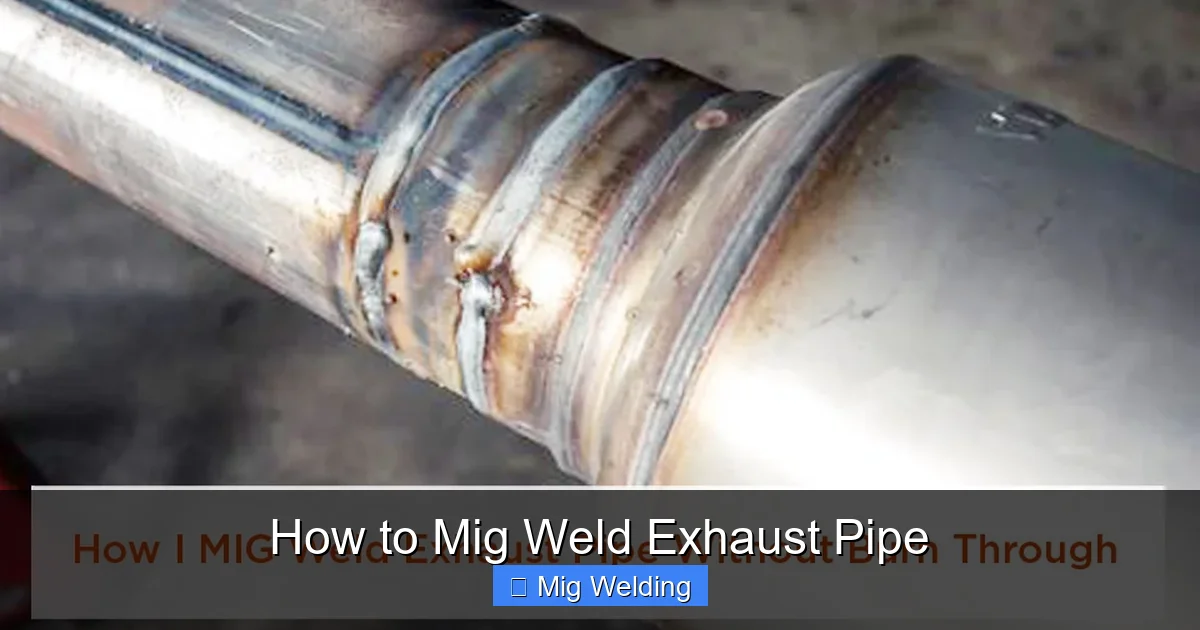 How to Mig Weld Exhaust Pipe