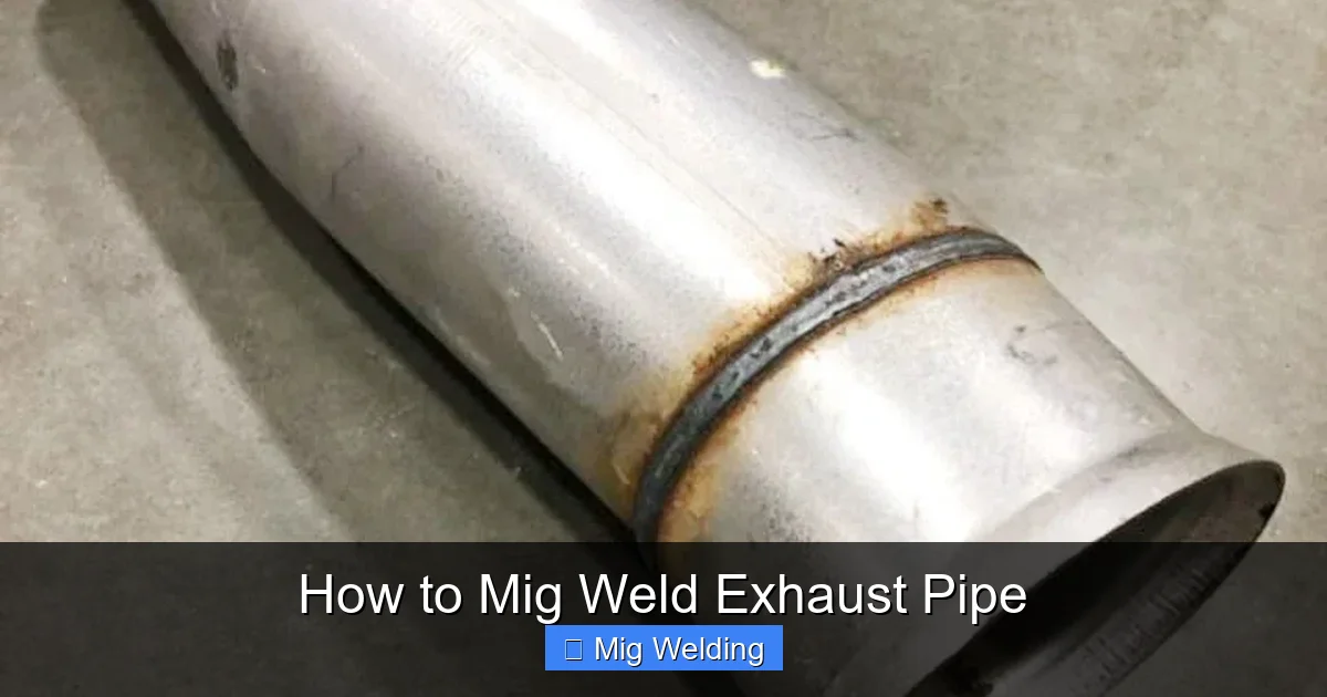 How to Mig Weld Exhaust Pipe