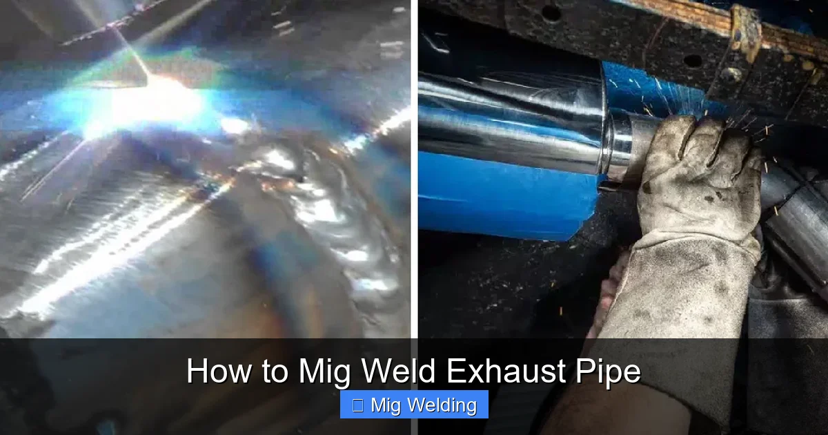 How to Mig Weld Exhaust Pipe