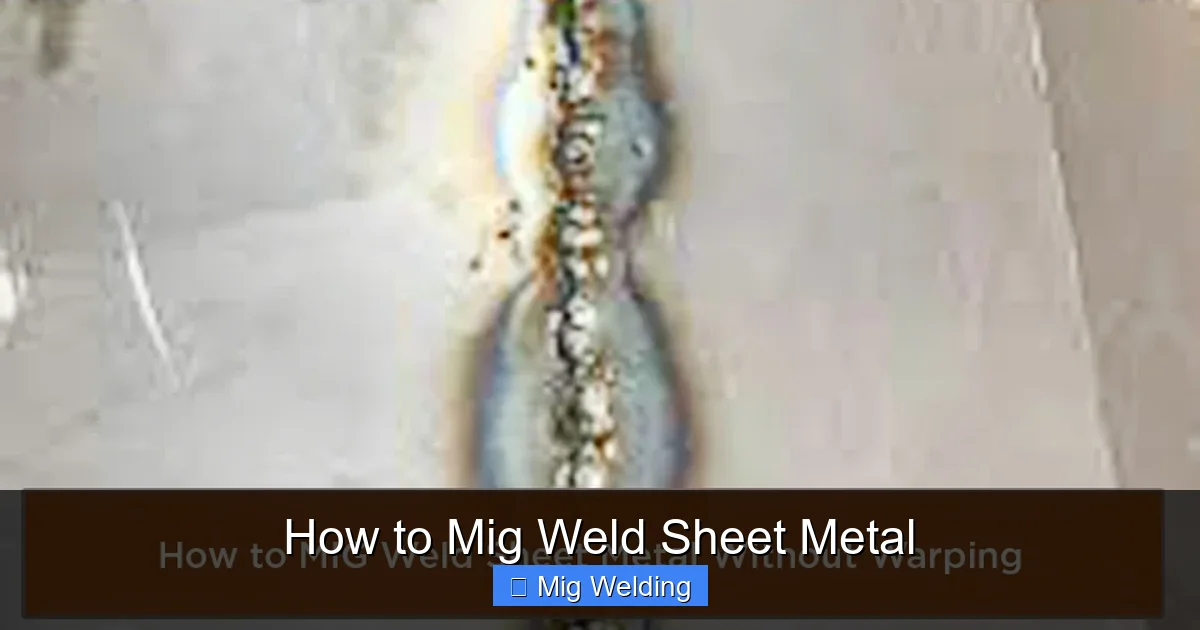 How to Mig Weld Sheet Metal