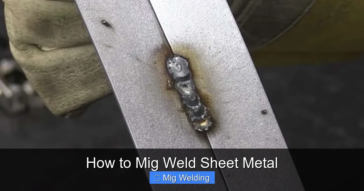 How to Mig Weld Sheet Metal