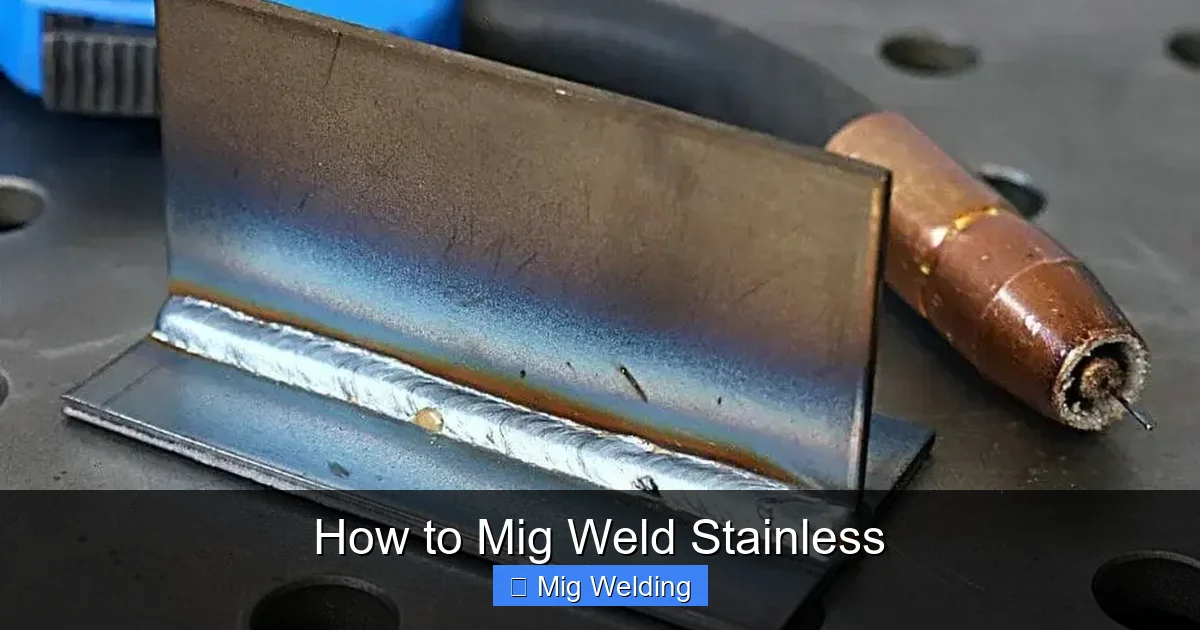 How to Mig Weld Stainless