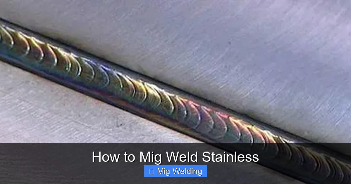 How to Mig Weld Stainless