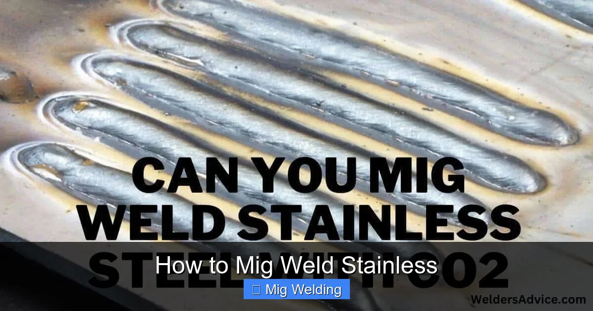 How to Mig Weld Stainless