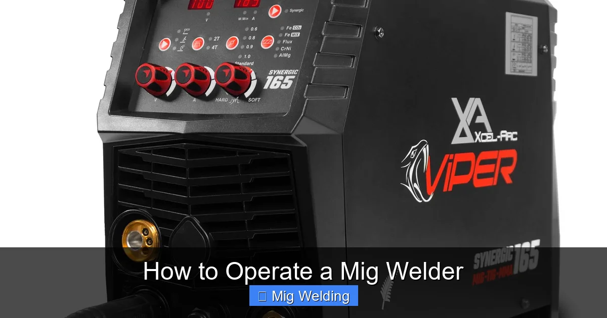 How to Operate a Mig Welder