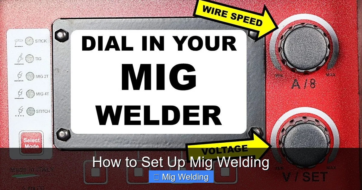 How to Set Up Mig Welding