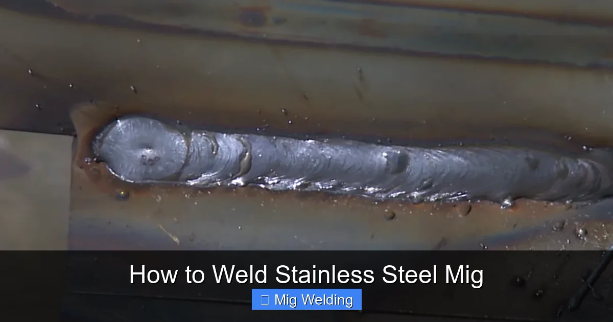 How to Weld Stainless Steel Mig