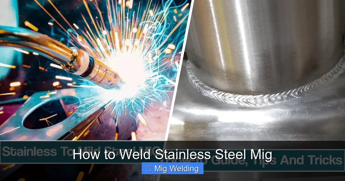 How to Weld Stainless Steel Mig