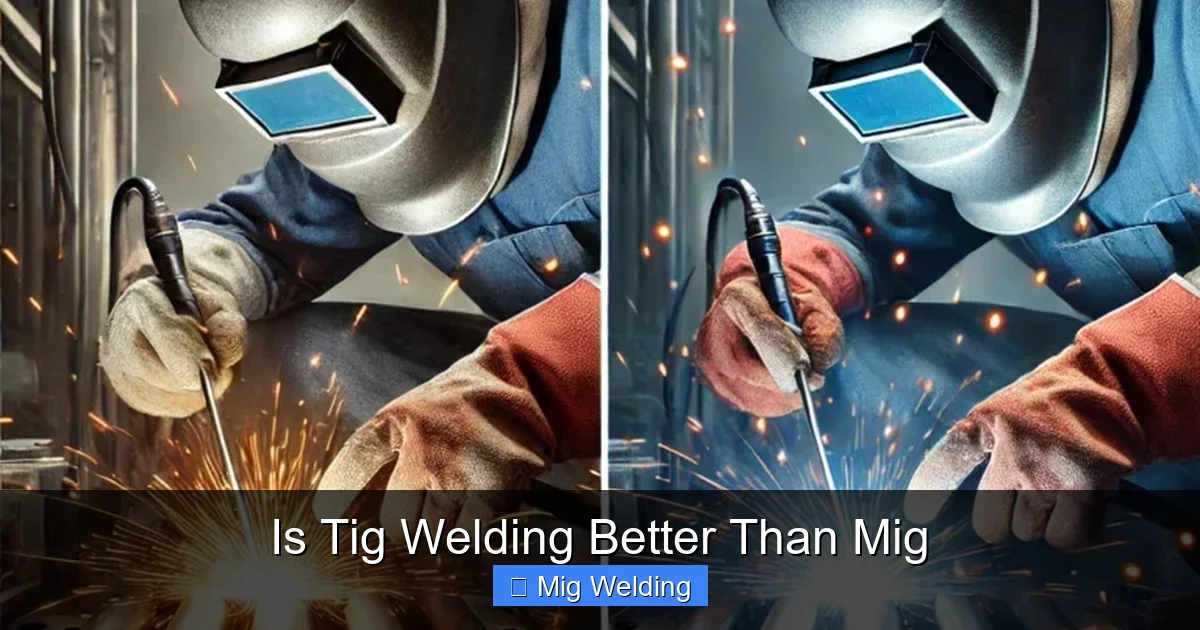Is Tig Welding Better Than Mig
