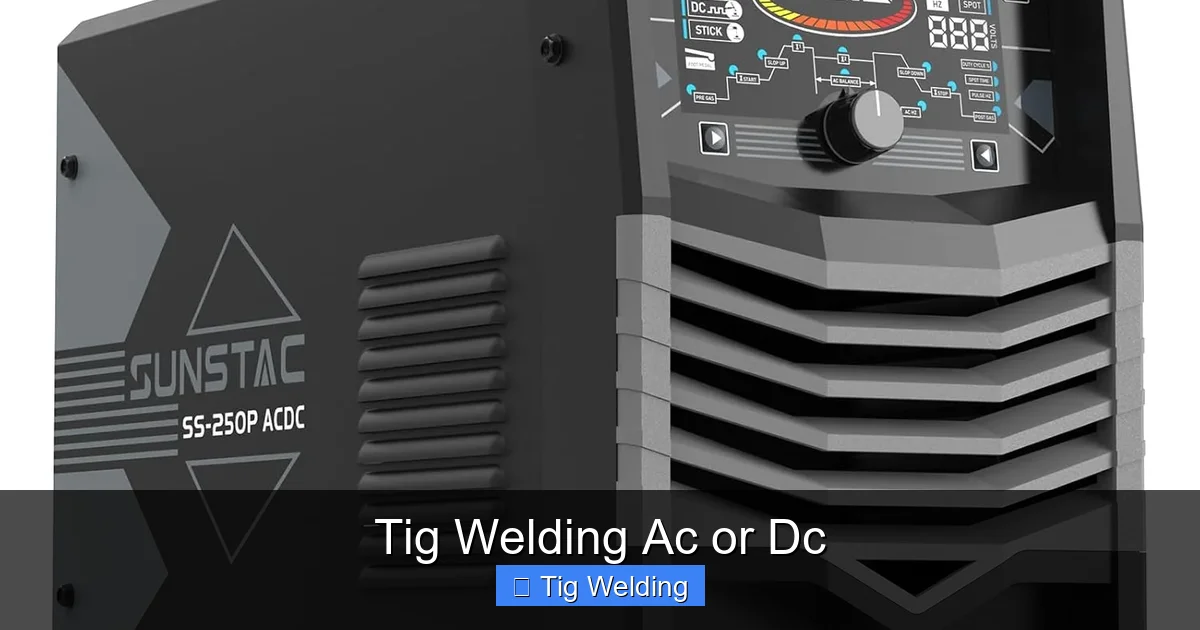 Tig Welding Ac or Dc