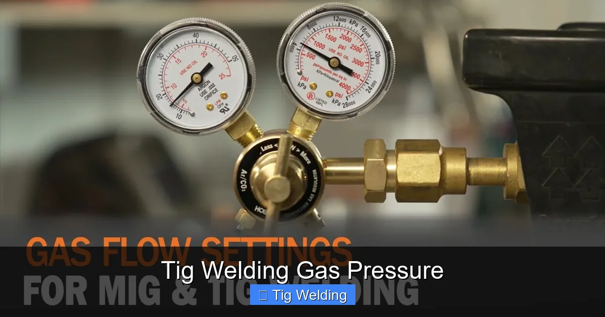 Tig Welding Gas Pressure