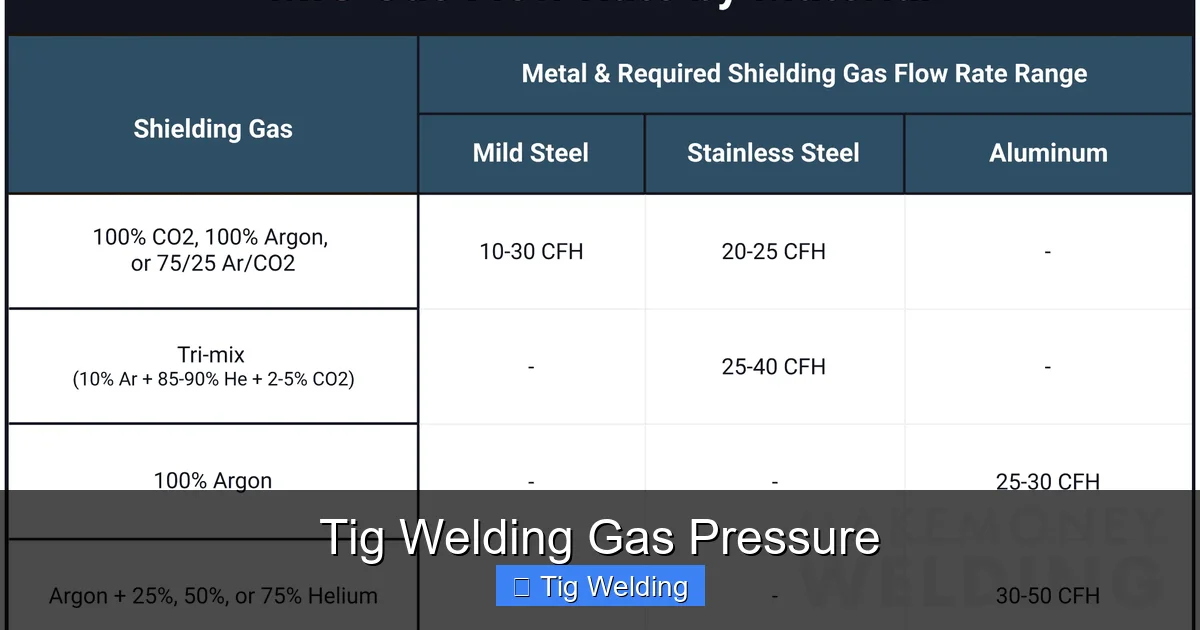 Tig Welding Gas Pressure