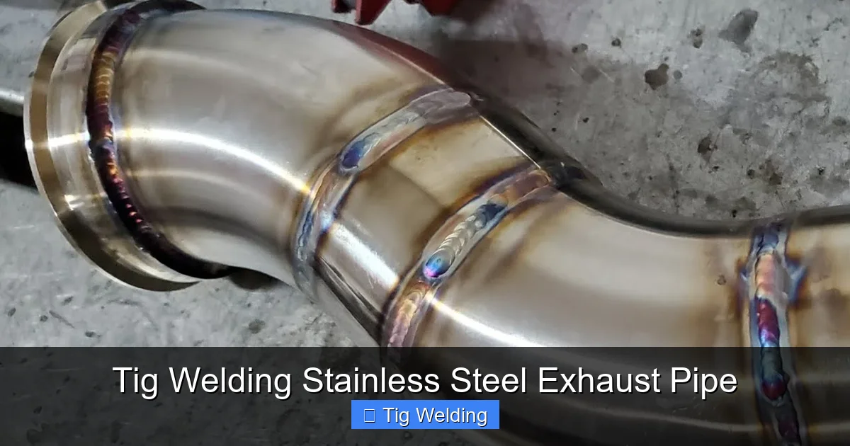 Tig Welding Stainless Steel Exhaust Pipe