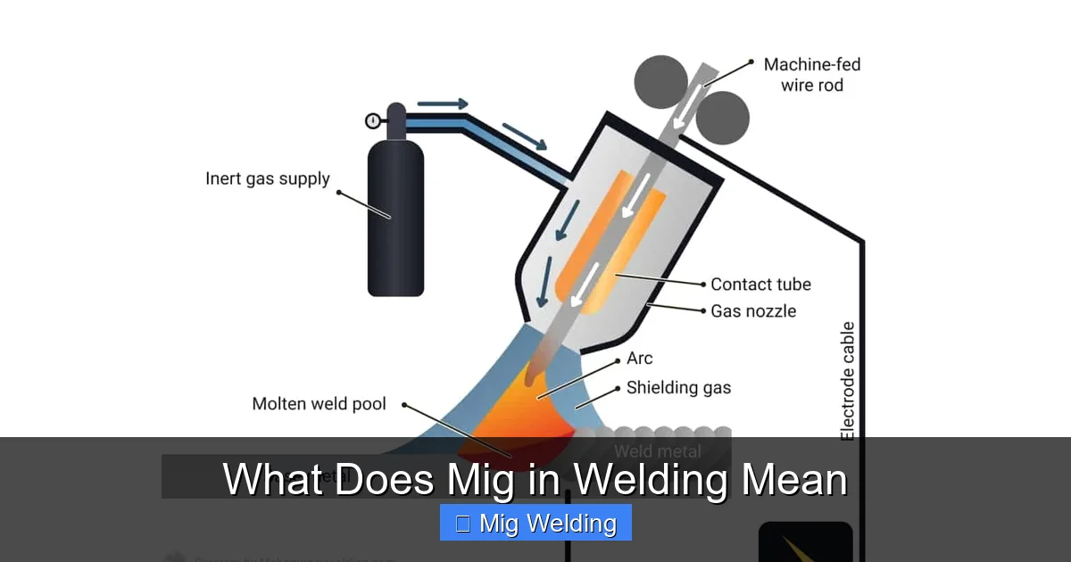 What Does Mig in Welding Mean