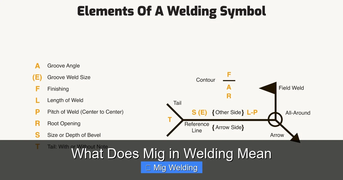 What Does Mig in Welding Mean