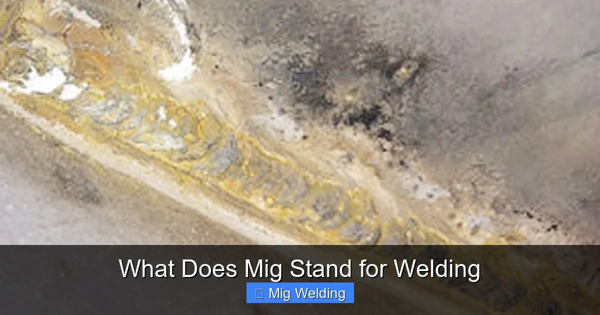 What Does Mig Stand for Welding