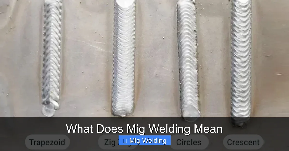 What Does Mig Welding Mean