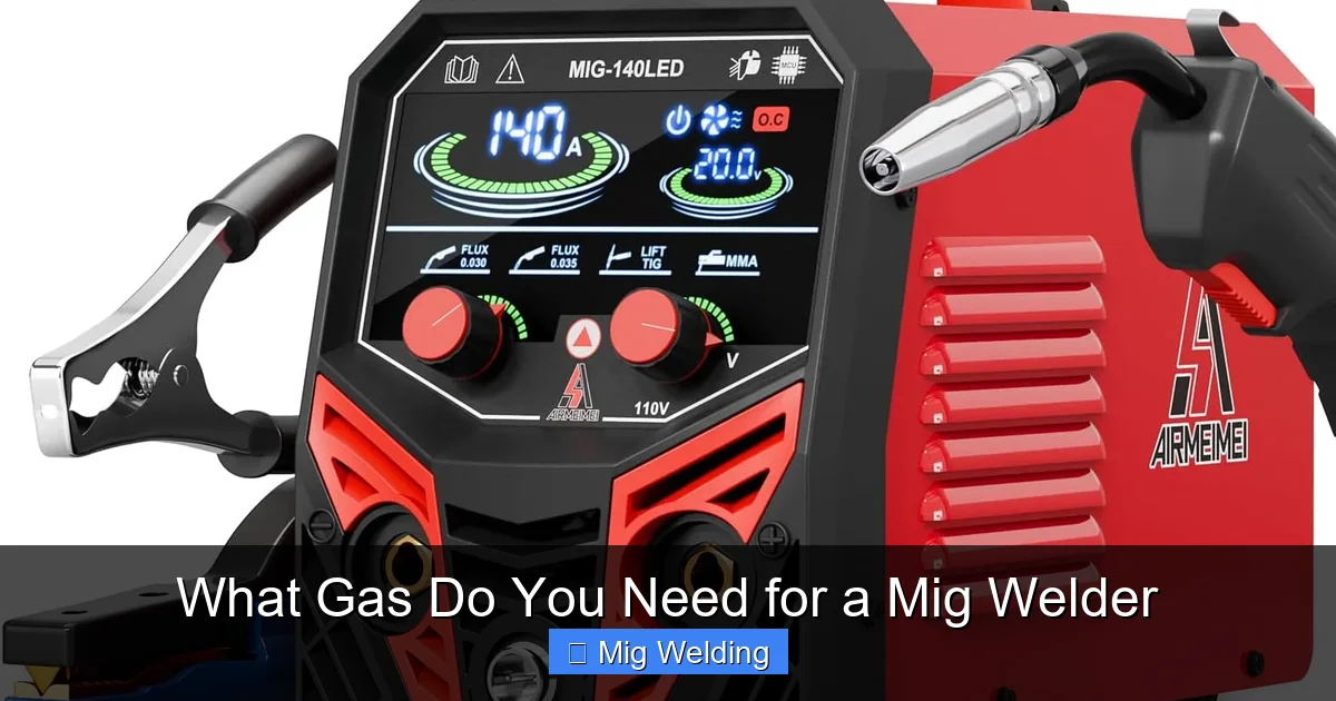What Gas Do You Need for a Mig Welder