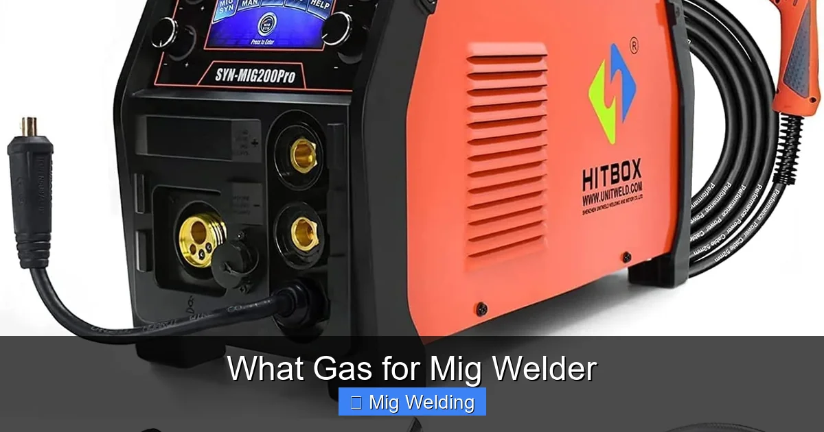 What Gas for Mig Welder