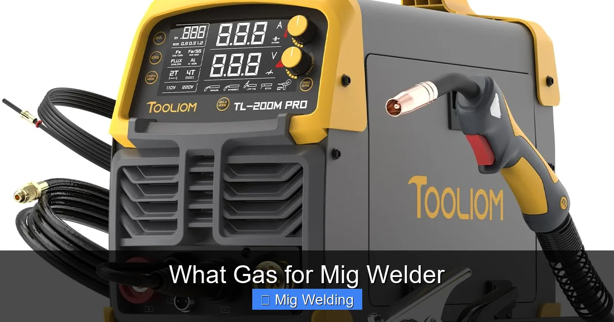 What Gas for Mig Welder