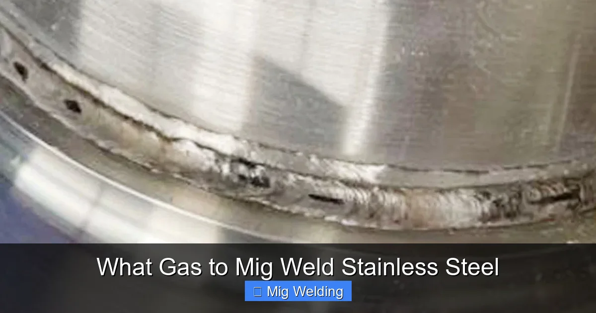 What Gas to Mig Weld Stainless Steel