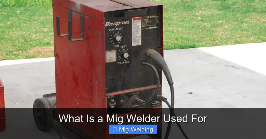 What Is a Mig Welder Used For What Is a Mig Welder Used For