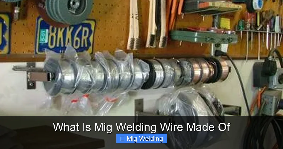 What Is Mig Welding Wire Made Of