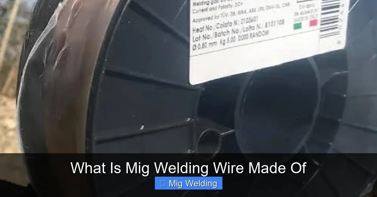 What Is Mig Welding Wire Made Of