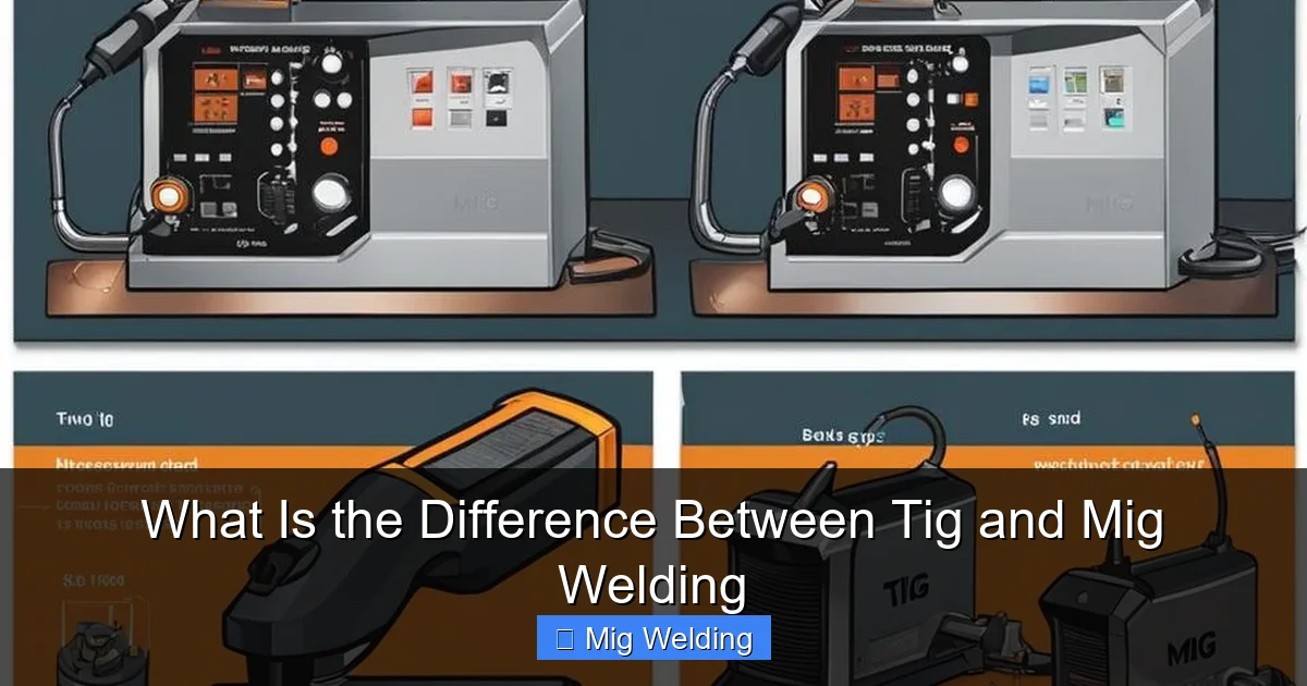 What Is the Difference Between Tig and Mig Welding