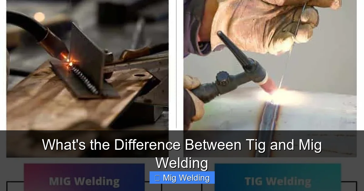 What's the Difference Between Tig and Mig Welding