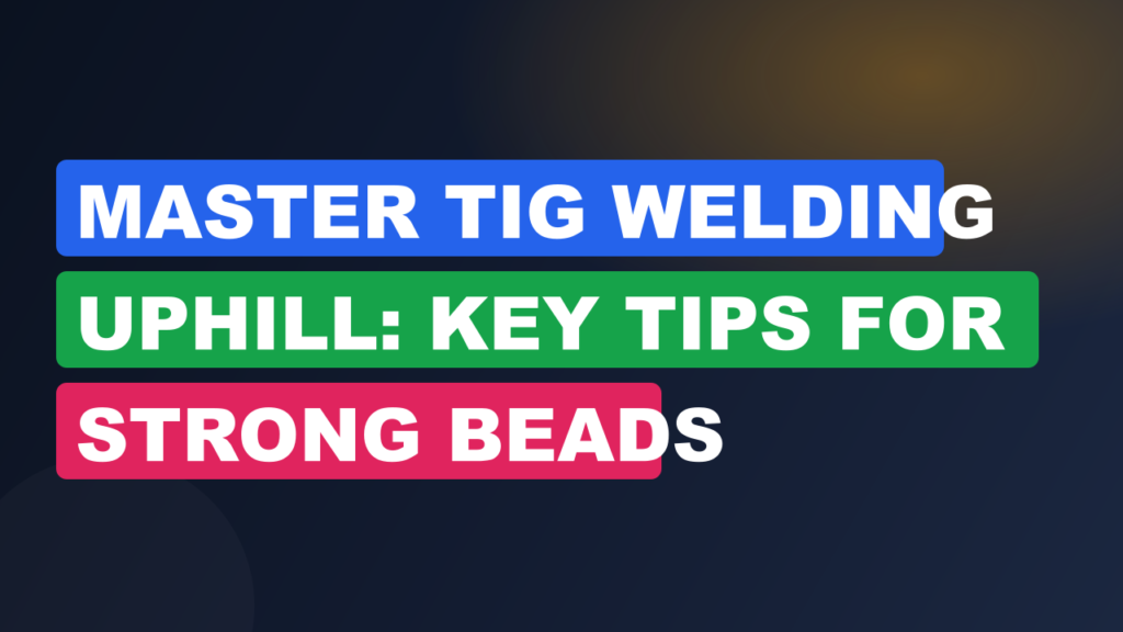 Master TIG Welding Uphill: Key Tips for Strong Beads Master TIG Welding Uphill: Key Tips for Strong Beads