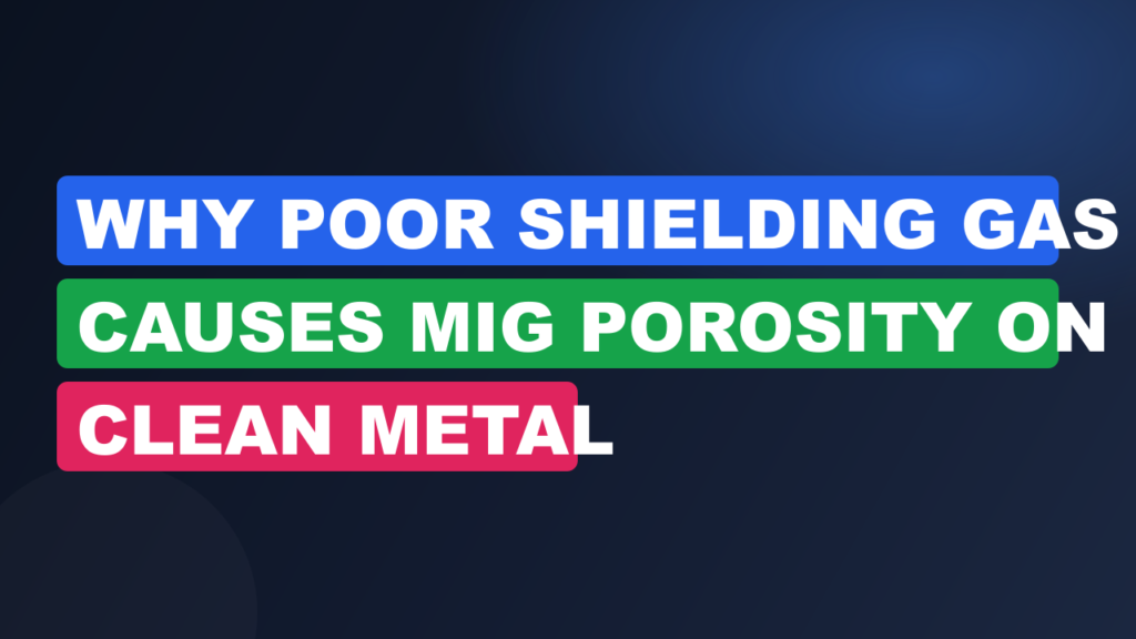 Why Poor Shielding Gas Causes MIG Porosity on Clean Metal